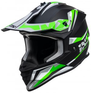 Motocross helmet iXS iXS362 2.0 black matt-green fluo L