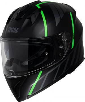 Full face helmet iXS iXS 217 2.0 matt black-green fluo XL