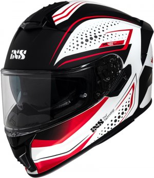 Full face helmet iXS iXS 422 FG 2.2 white matt-red 2XL