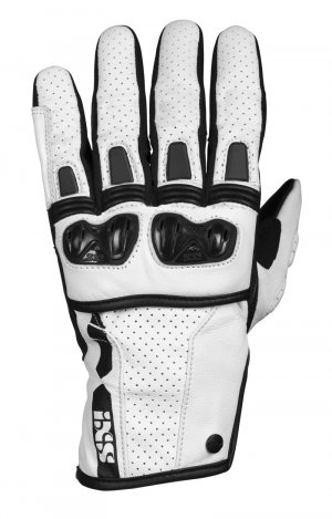 Sport gloves iXS TALURA 3.0 white-black M