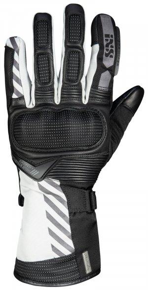 Tour gloves iXS GLASGOW-ST 2.0 black-light grey S