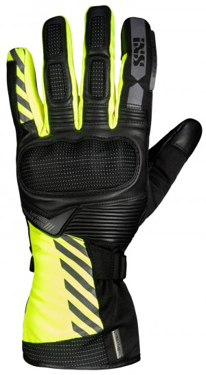 Tour gloves iXS GLASGOW-ST 2.0 black-yellow fluo L