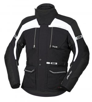 Tour jacket iXS TRAVELLER-ST black-white 5XL
