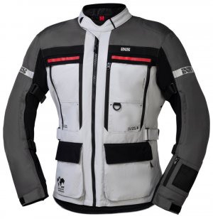 Tour jacket iXS MONTEVIDEO-ST 3.0 light grey-dark grey-black 4XL