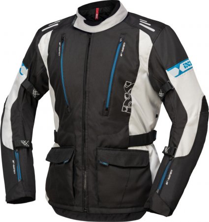 Tour jacket iXS X55051 LORIN-ST black-light grey-blue M