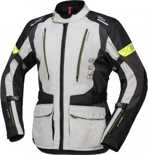 Tour jacket iXS LORIN-ST grey-black-neon yellow XL
