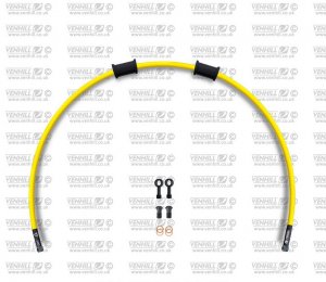 Rear brake hose kit Venhill APR-10001RB-YE POWERHOSEPLUS (1 hose in kit) Yellow hoses, black fittings