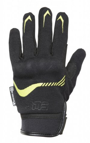 Gloves GMS JET-CITY KIDS black-yellow fluo S