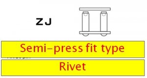Rivet type connecting link D.I.D Chain 525ZVM-X2 ZJ Gold/Gold